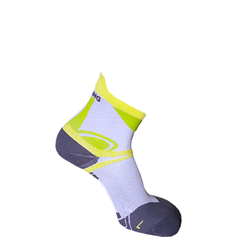 κάλτσα ultra trail κιτρινο