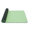 yoga mat double layer tpe green grey