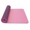 yoga mat double layer tpe pink purple