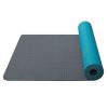 yoga mat double layer tpe turqoise-grey