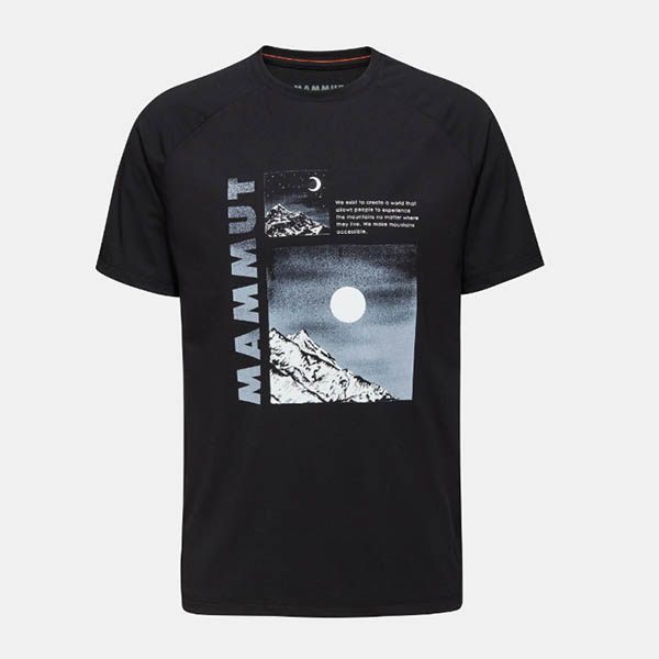 mammut mountain t-shirt men day and night black