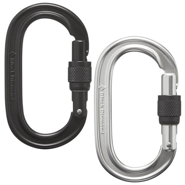 Black Diamond Oval Keylock Screwate Carabiner