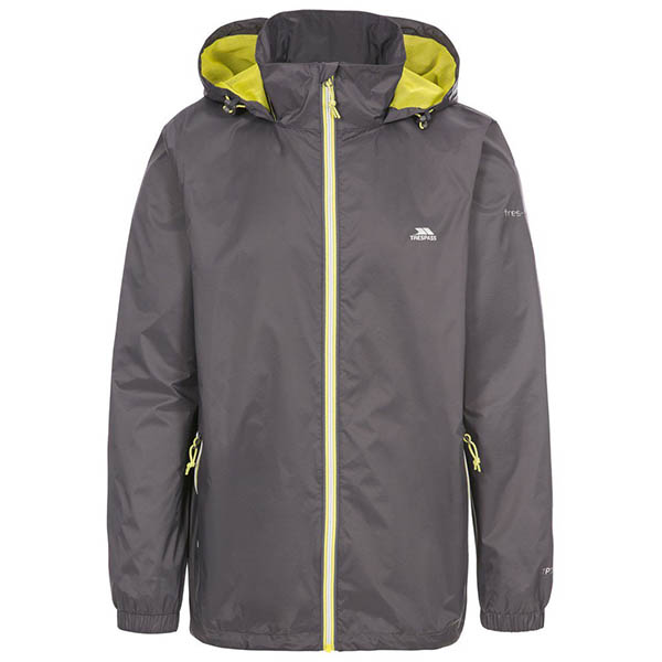 Trespass Mens Waterproof Jacket Briar Carbon