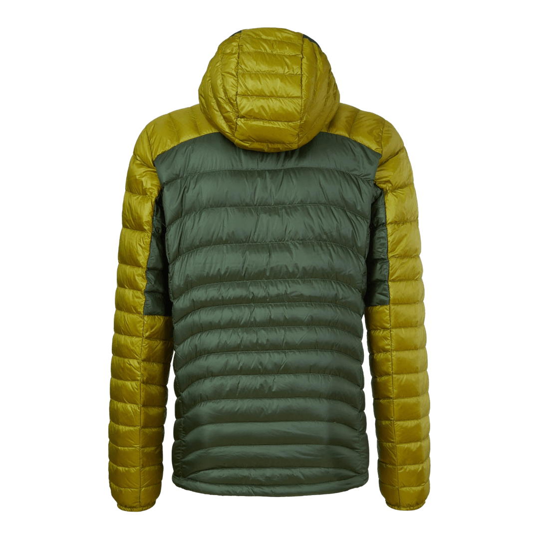 Astroman down hoodie jacket men kombu green 2